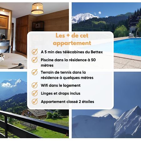 Duo Des Alpages Vue Exceptionnelle Sur Le Mont Blc Saint-Gervais-les-Bains Exterior foto