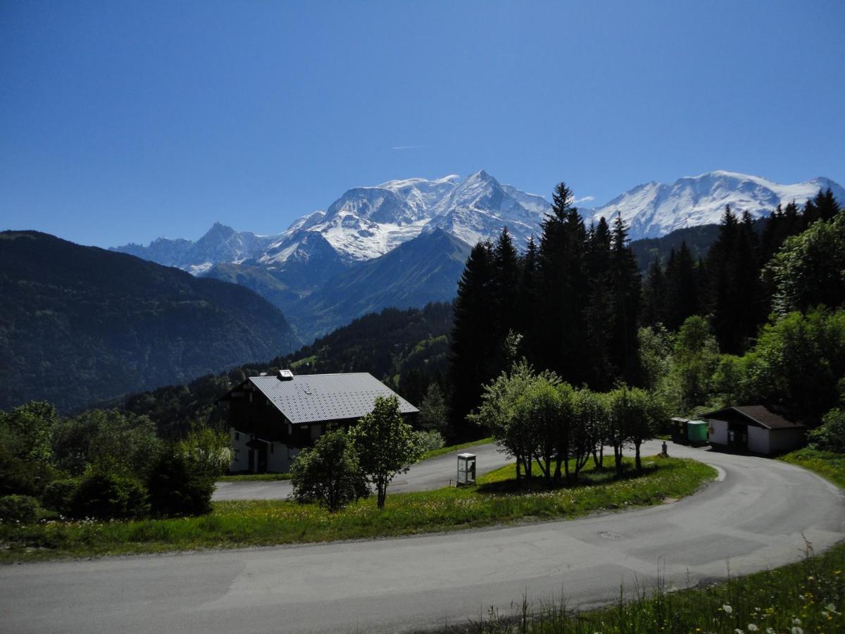 Duo Des Alpages Vue Exceptionnelle Sur Le Mont Blc Saint-Gervais-les-Bains Exterior foto
