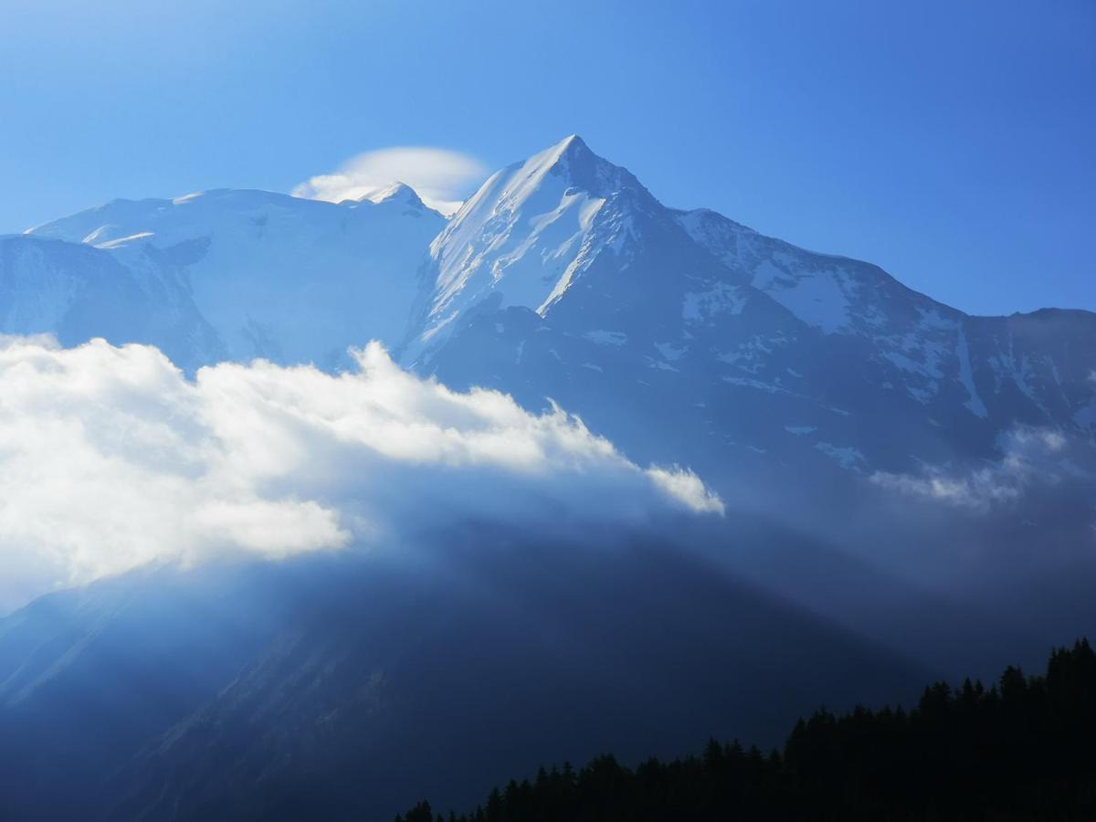 Duo Des Alpages Vue Exceptionnelle Sur Le Mont Blc Saint-Gervais-les-Bains Exterior foto